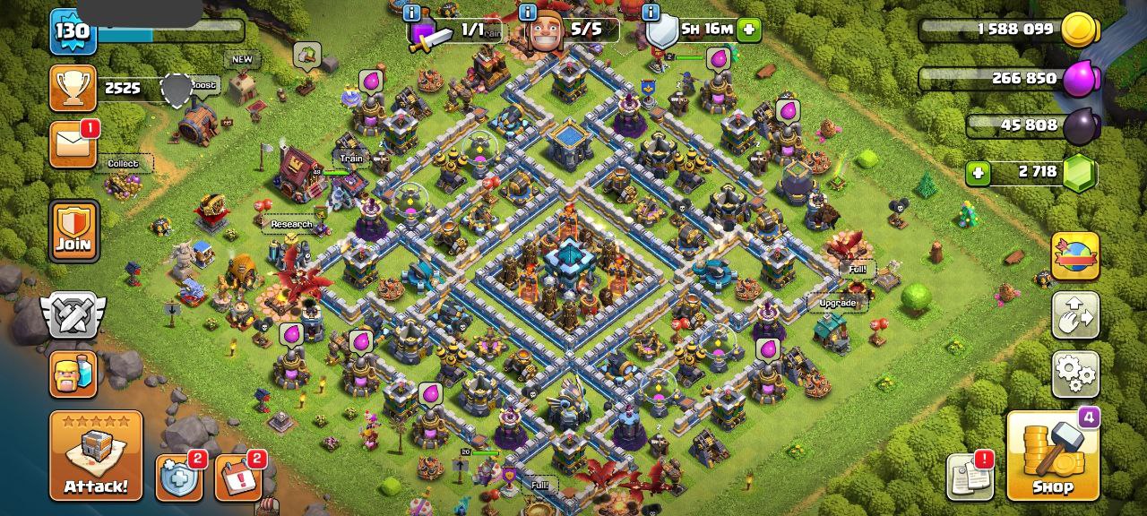 🔥 VERY GOOD TH13 🔥 | HEROES 48•49•27•20•2 👑 | MAGIC ITEMS STACKED 🎁 | EQUIPMENT READY ⚙️ | NC 1000 ✏️ | INSTANT DELIVERY ⚡️ - Image 2