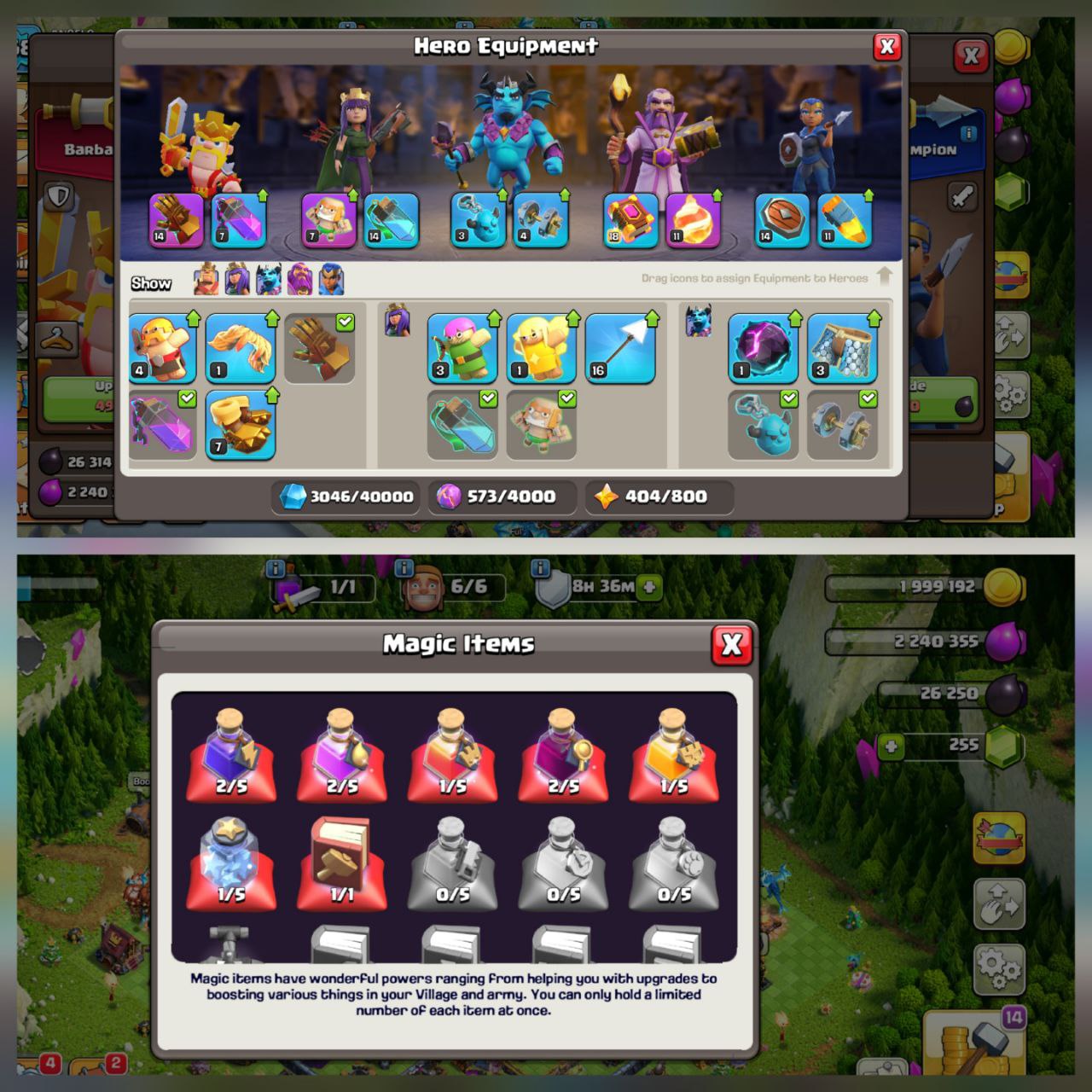 ⚔️ TH16 WARRIOR ACCOUNT ⚔️ | HEROES BUILT 36/49/40/21/17 👑 | EQUIPMENT READY ⚙️ | MAGIC ITEMS PACKED 🎁 | INSTANT TRANSFER 🚀 - Image 3
