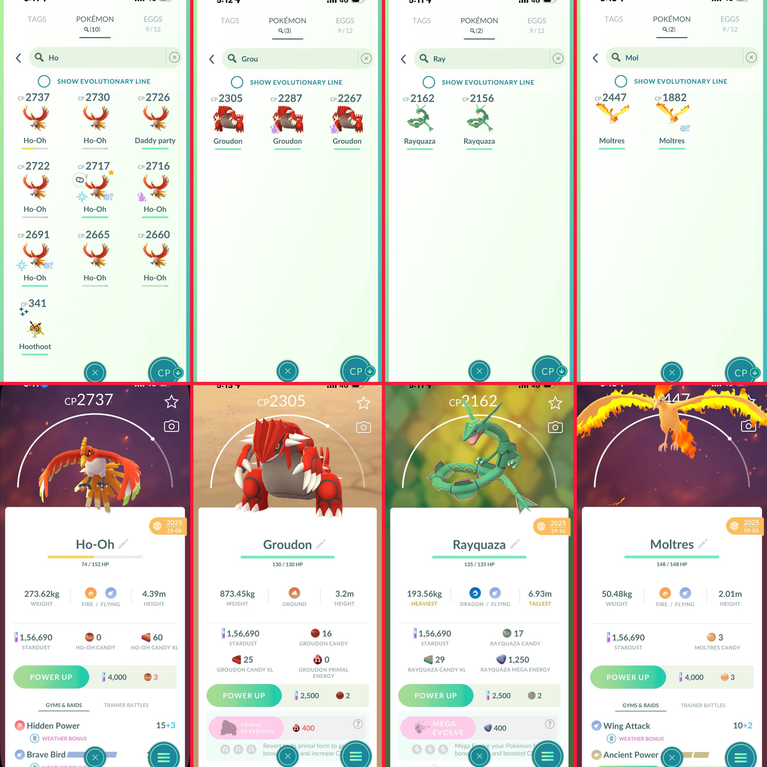 LVL 46 PG ACCT | SPECIAL BG RARE HO-OH COLLECTION ) 121 Shiny 72 LEGENDARY | 17 HUNDOS | 263 TRADABLE | SHADOW & GIGANTAMAX ) INSTANT DELIVERY - Image 3