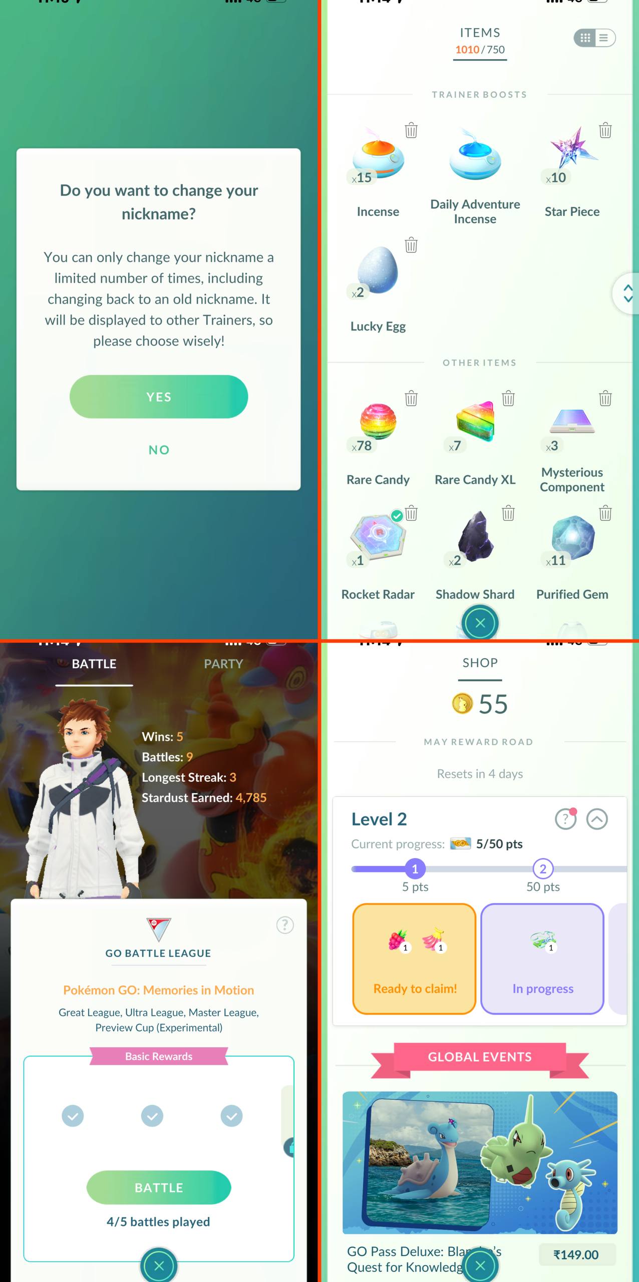 LEVEL 51 PG ACCT | 167 TRADABLE PG | 24 MEWTWO (2 SHINY)| 65 LEGENDARY | 89 SHINY) 3 HUNDO 100% IV | RARE COLLECTOR ACCT - Image 6
