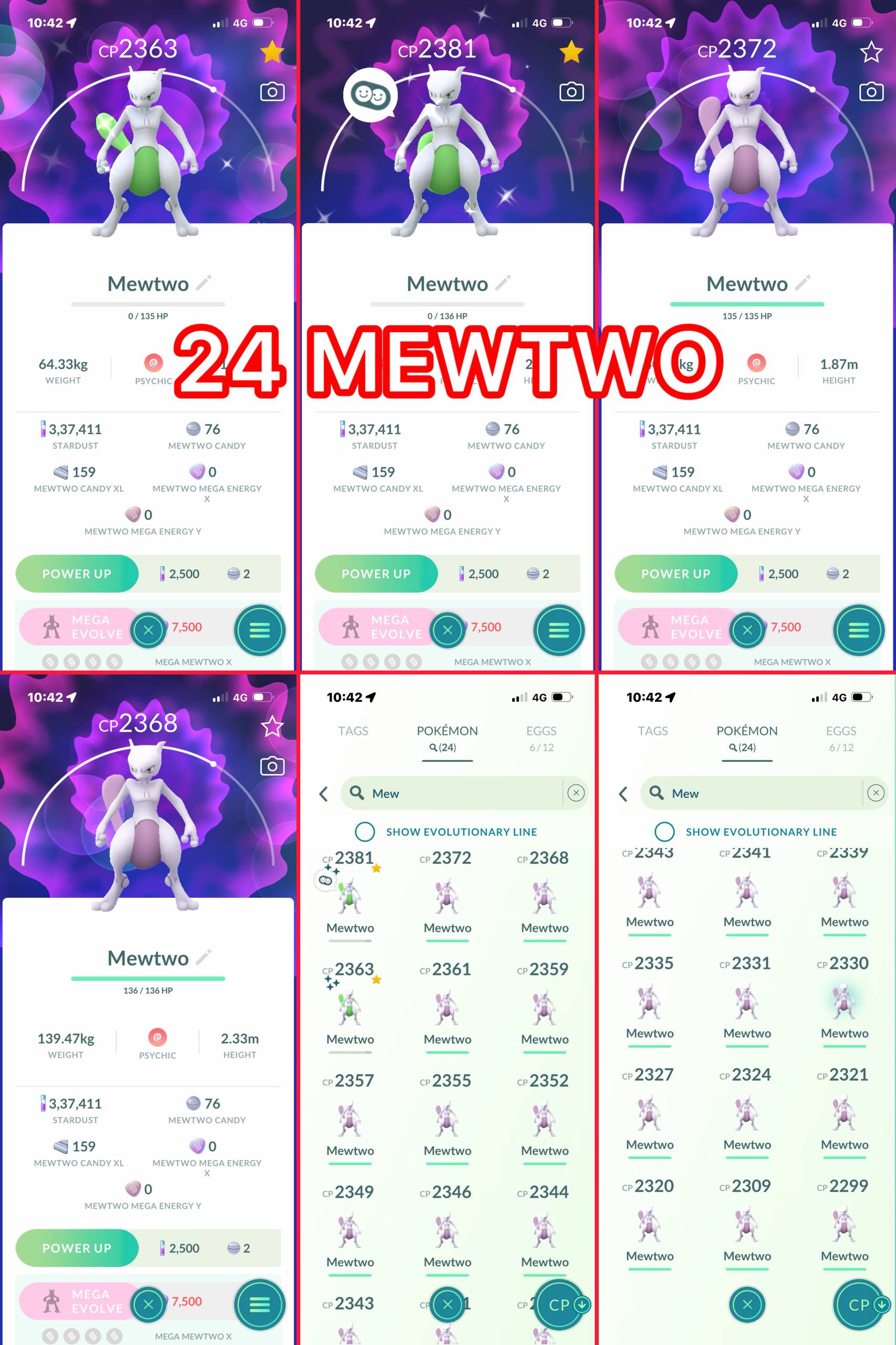 LEVEL 51 PG ACCT | 167 TRADABLE PG | 24 MEWTWO (2 SHINY)| 65 LEGENDARY | 89 SHINY) 3 HUNDO 100% IV | RARE COLLECTOR ACCT - Image 4