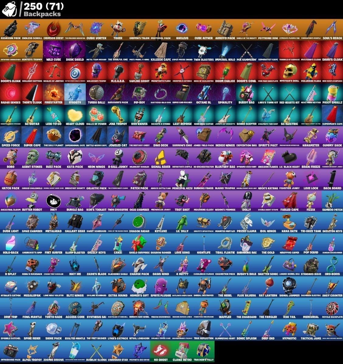 [PC] 176 skins | Mike Lowrey | Galaxy Scout | Kymera | The Cube Queen | Predator | Ronin | Torin | The Origin | The Foundation | Menace | 150 VB - Image 1
