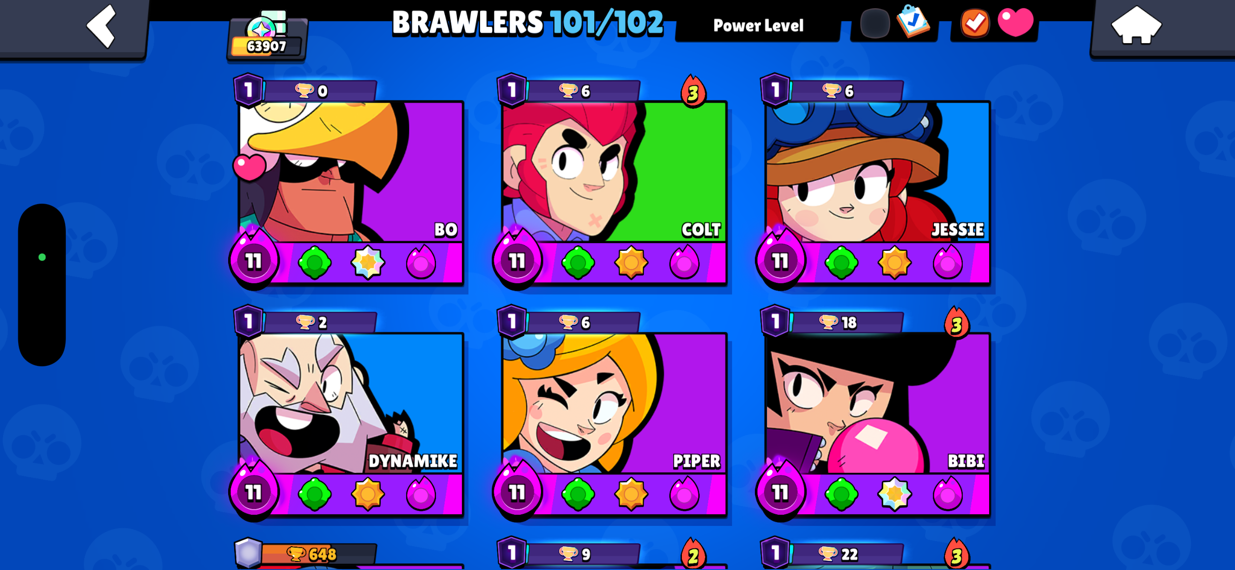 Brawl Stars Account – 63.9K Trophies | 100 Brawlers | Mythic III | 17 Hypercharges - Image 5