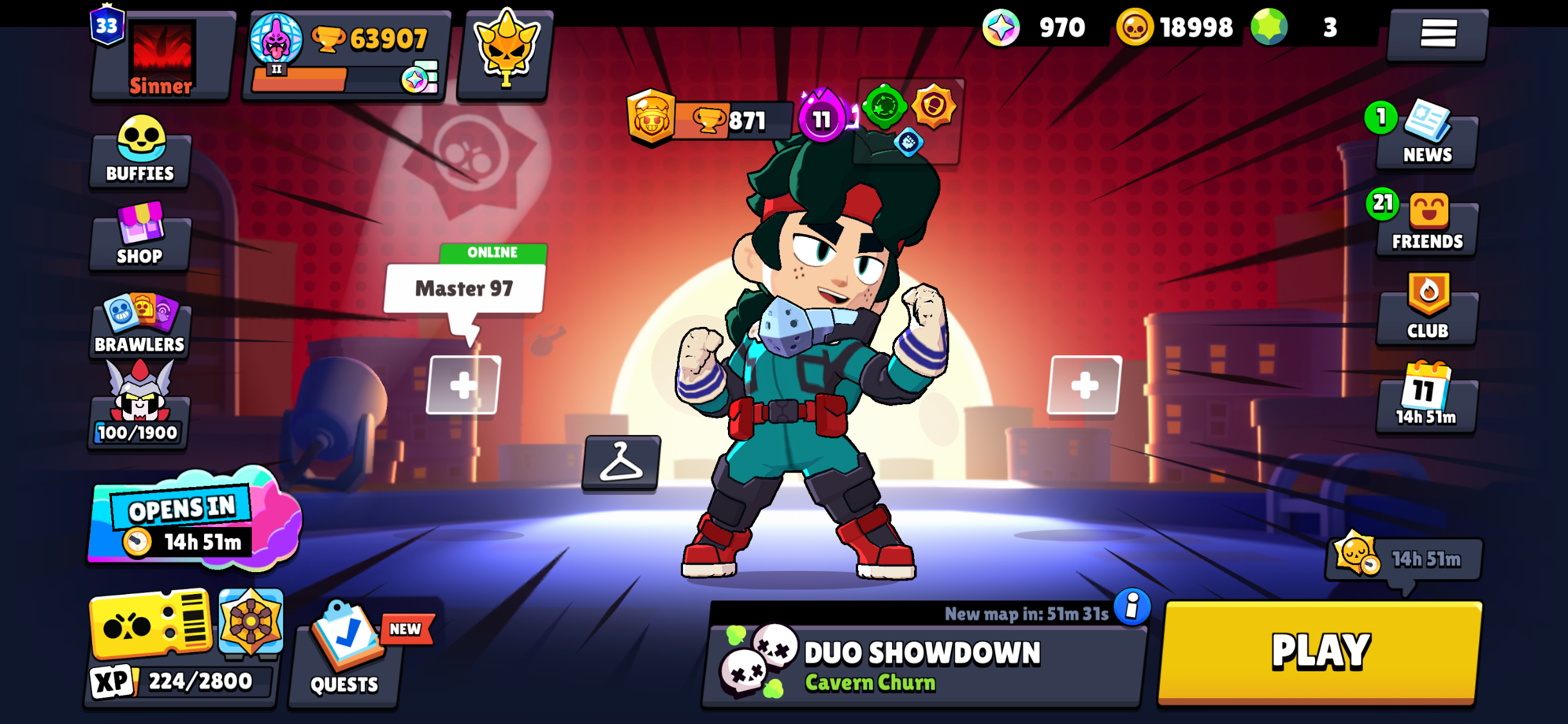 Brawl Stars Account – 63.9K Trophies | 100 Brawlers | Mythic III | 17 Hypercharges - Image 6