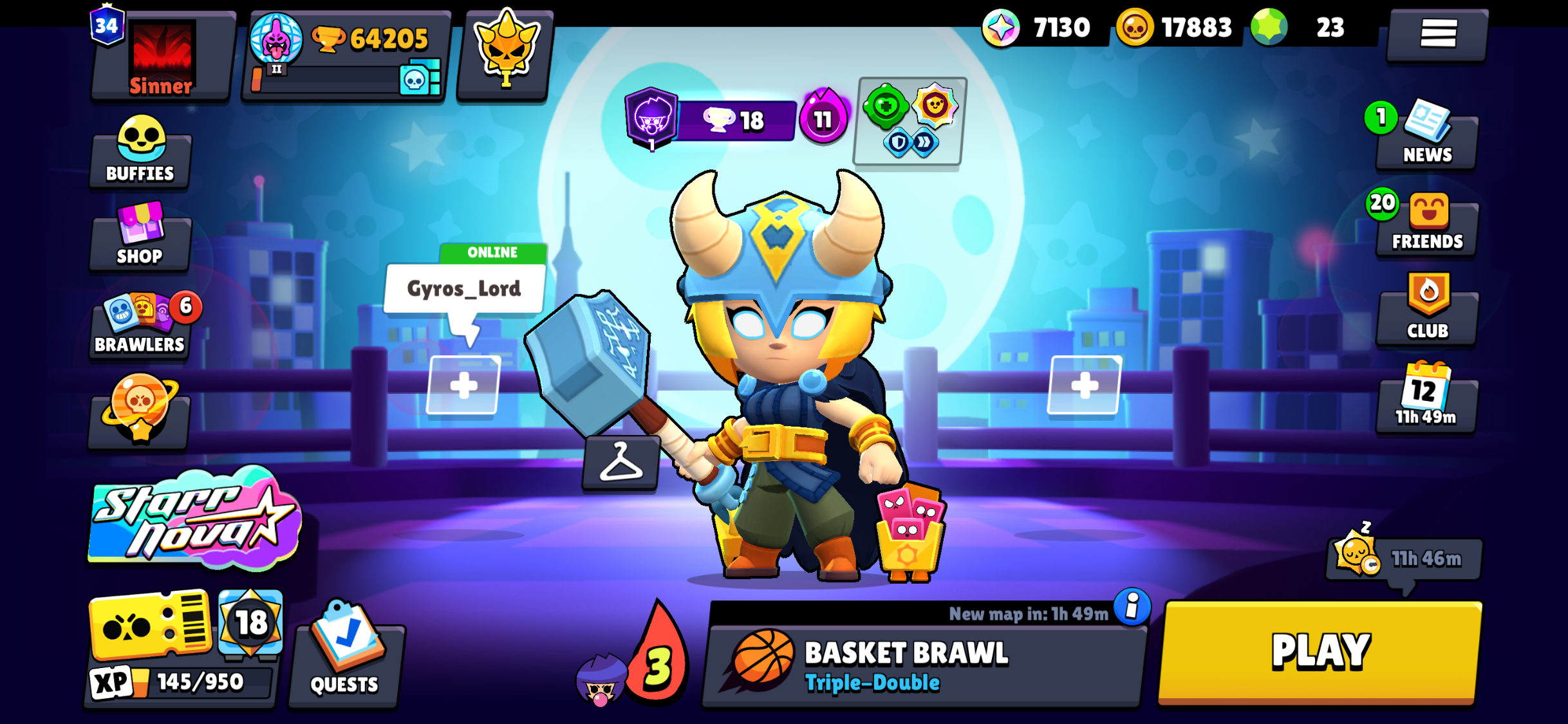 Brawl Stars Account – 64.2K Trophies | 102 Brawlers | Mythic III | 17 Hypercharges - Image 7