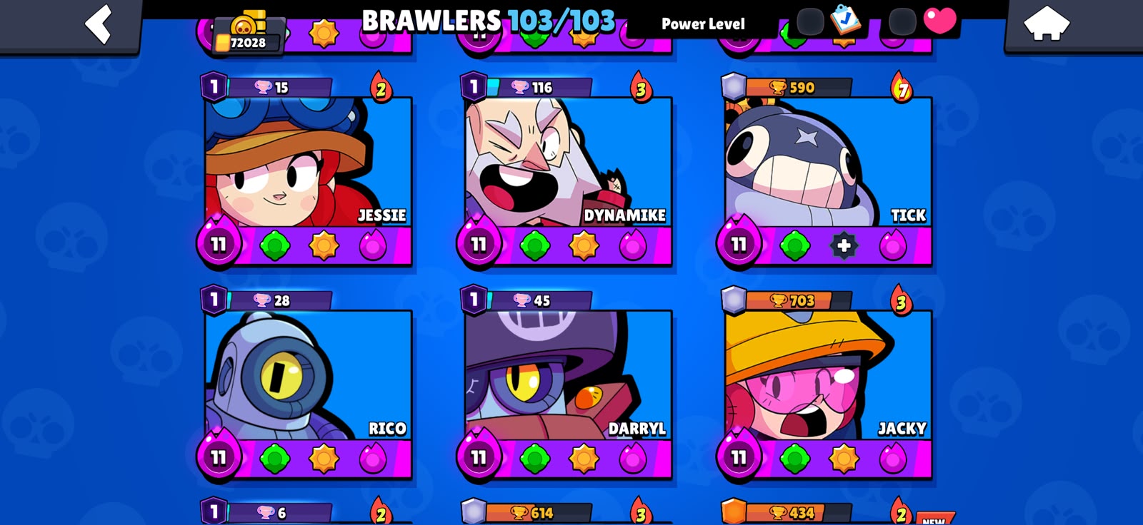 OG 2021🔥52 PRESTIGE STRONG ACCOUNT 72K TROPHY 🎉103 BRAWLERS🎉70 POWERLEVEL🎉50 HYPERCHARGER 🎉TOTAL SKIN 379🎉 - Image 4
