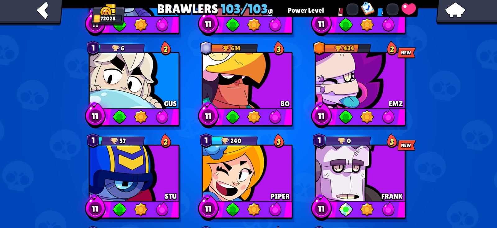 OG 2021🔥52 PRESTIGE STRONG ACCOUNT 72K TROPHY 🎉103 BRAWLERS🎉70 POWERLEVEL🎉50 HYPERCHARGER 🎉TOTAL SKIN 379🎉 - Image 3