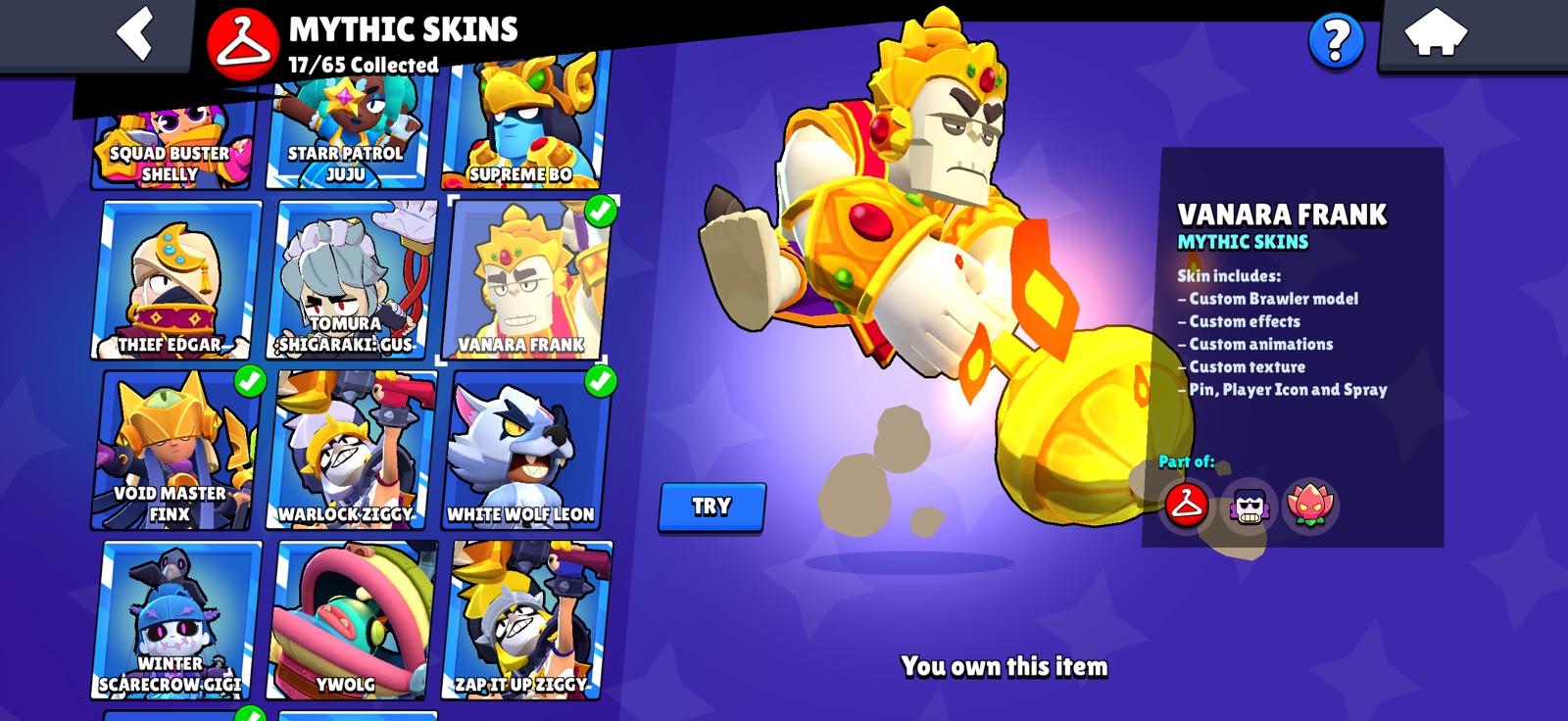 OG 2021🔥52 PRESTIGE STRONG ACCOUNT 72K TROPHY 🎉103 BRAWLERS🎉70 POWERLEVEL🎉50 HYPERCHARGER 🎉TOTAL SKIN 379🎉 - Image 6
