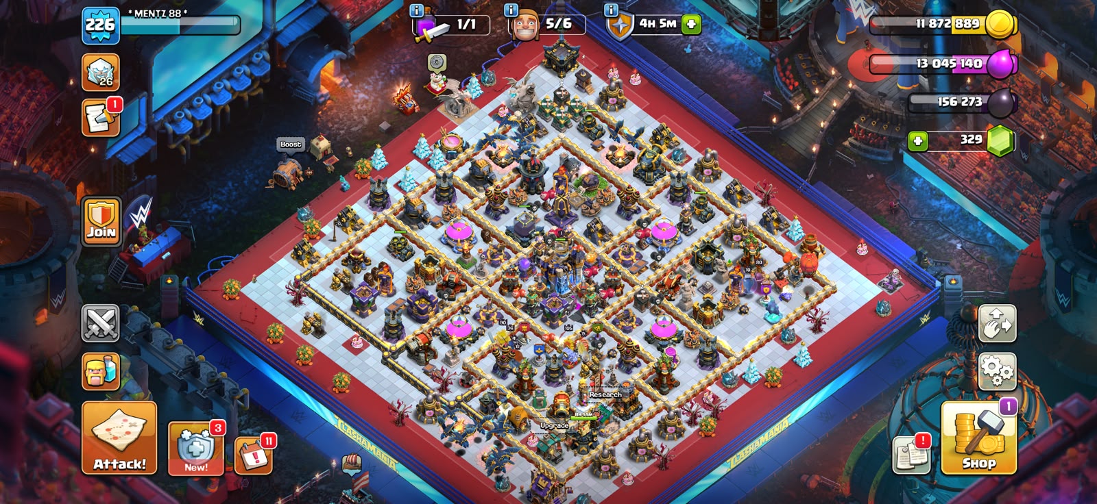 CLASHMANIA SCENNARY 🔥TH18 XP226🔥 2 HEROES MAXED🔥GOOD DEFFENT AND TROOPS 🔥 - Image 2