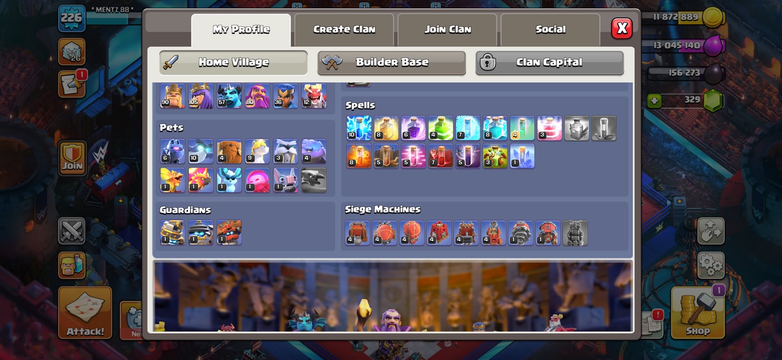 CLASHMANIA SCENNARY 🔥TH18 XP226🔥 2 HEROES MAXED🔥GOOD DEFFENT AND TROOPS 🔥 - Image 4