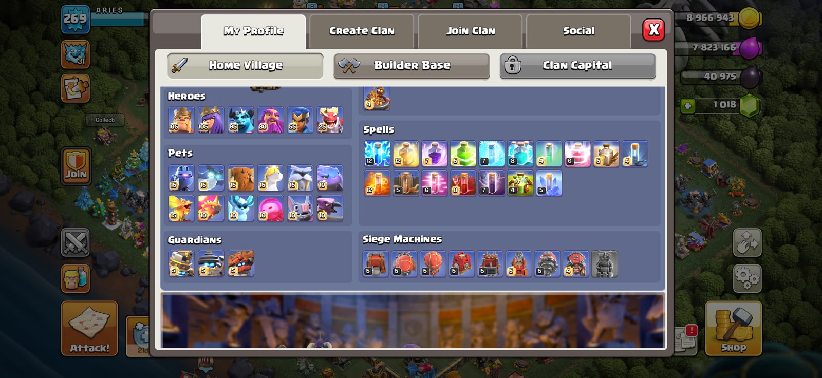 TH 18 XP 269🔥GUARDIANS FULL MAXED🔥HERO FULL MAXED🔥GOOD DEFFENT AND TROOPS 🔥 - Image 4