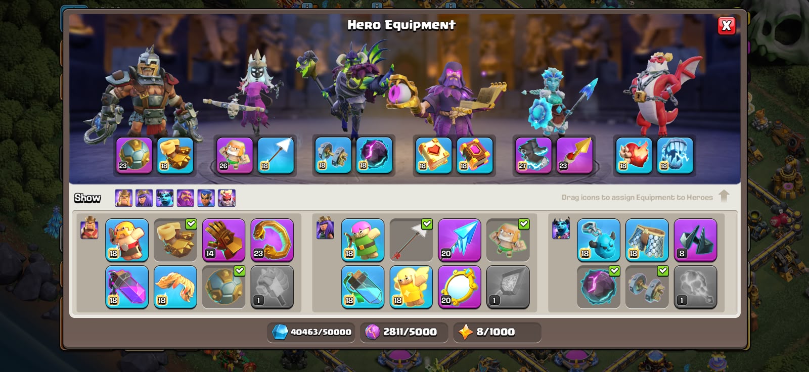 TH 18 XP 269🔥GUARDIANS FULL MAXED🔥HERO FULL MAXED🔥GOOD DEFFENT AND TROOPS 🔥 - Image 5