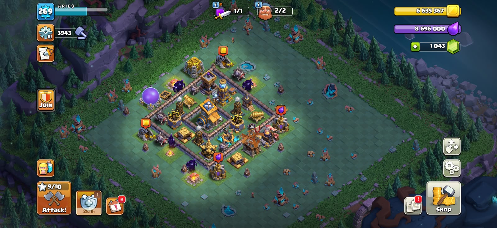 TH 18 XP 269🔥GUARDIANS FULL MAXED🔥HERO FULL MAXED🔥GOOD DEFFENT AND TROOPS 🔥 - Image 7