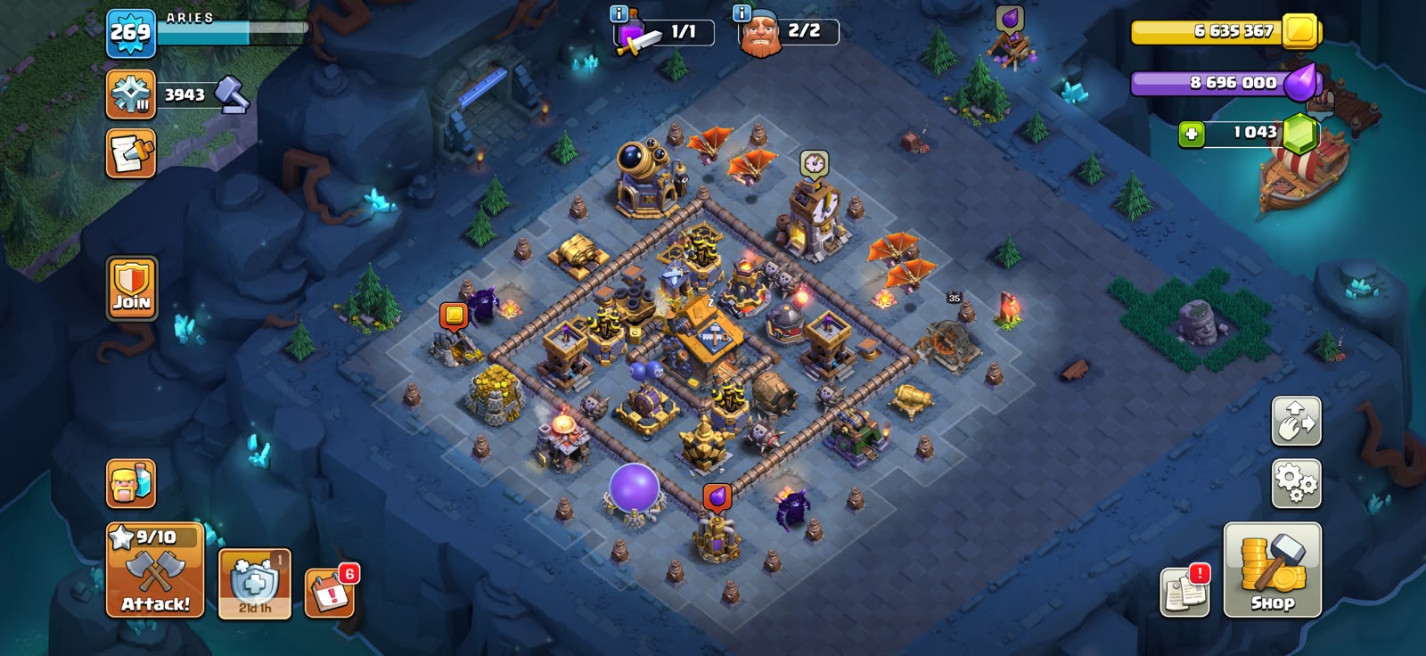 TH 18 XP 269🔥GUARDIANS FULL MAXED🔥HERO FULL MAXED🔥GOOD DEFFENT AND TROOPS 🔥 - Image 8