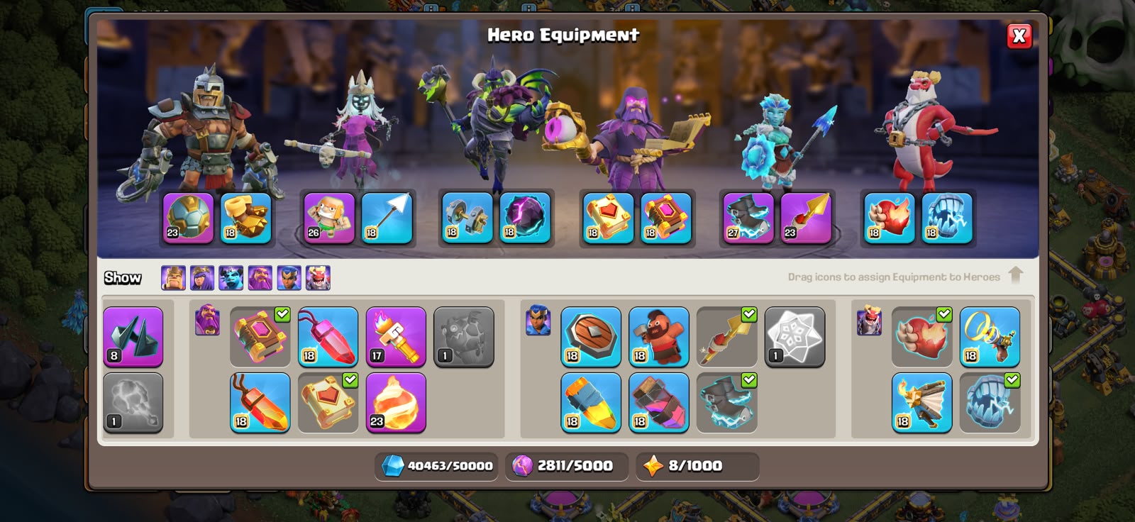 TH 18 XP 269🔥GUARDIANS FULL MAXED🔥HERO FULL MAXED🔥GOOD DEFFENT AND TROOPS 🔥 - Image 6