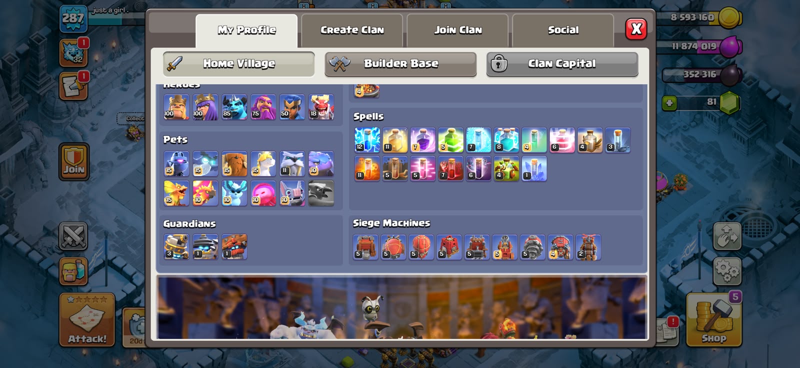 TH18 XP 287🔥 STRONGEST DEFFENT AND WALL🔥 BEST ACCOUNT 🔥 NIGHT MODE MAXED🔥 - Image 2