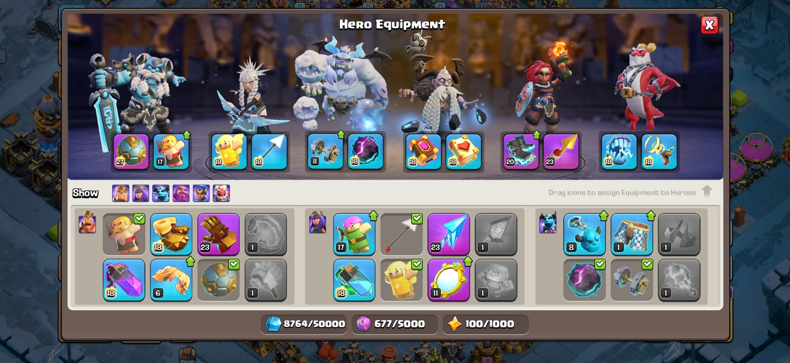 TH18 XP 287🔥 STRONGEST DEFFENT AND WALL🔥 BEST ACCOUNT 🔥 NIGHT MODE MAXED🔥 - Image 3