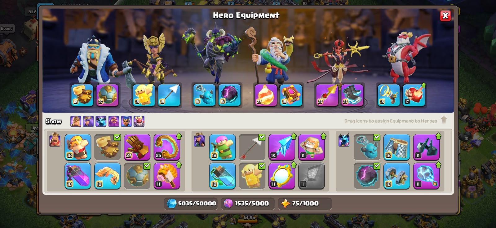 TH18 XP 234🔥5 HEROES MAXED🔥GOOD DEFFENT AND TROOPS🔥 EQUIPMENT STRONGEST 💥 - Image 4