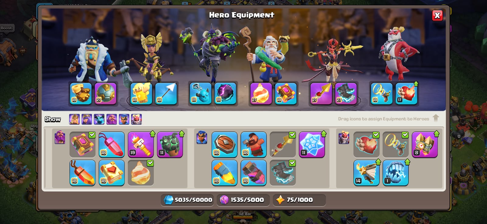 TH18 XP 234🔥5 HEROES MAXED🔥GOOD DEFFENT AND TROOPS🔥 EQUIPMENT STRONGEST 💥 - Image 6