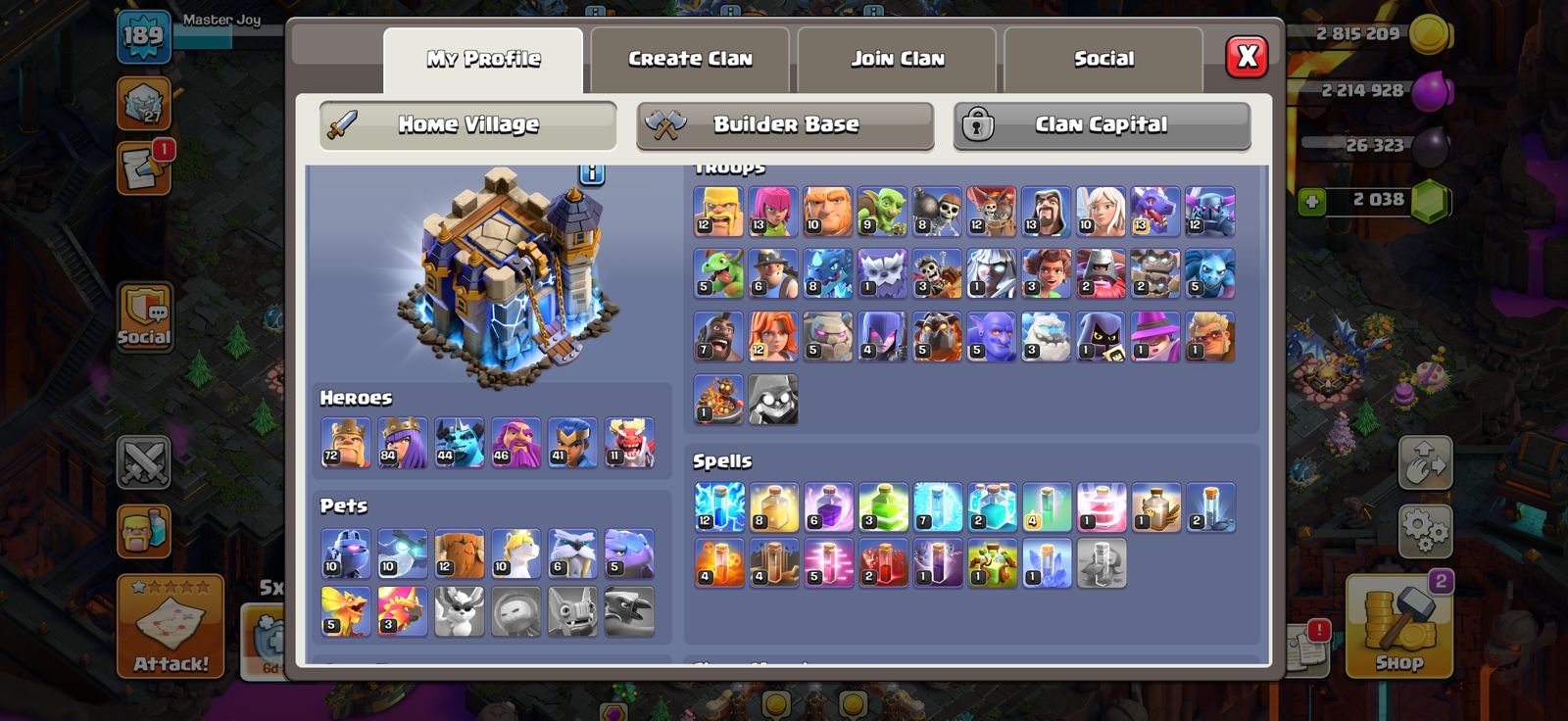 CHEAP TH18 NEAR MAX🥵XP189 🥵READY FOR DONATION 🔥2000 GEMS💎 - Image 2