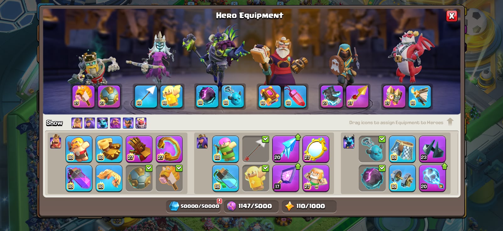 TH18 MAX🔥5 HEROES MAXED🔥10 EPIC EQUIPMENT 🔥TROOPS MANY MAX🔥 NIGHT MODE ALLMAXED 🔥 - Image 4