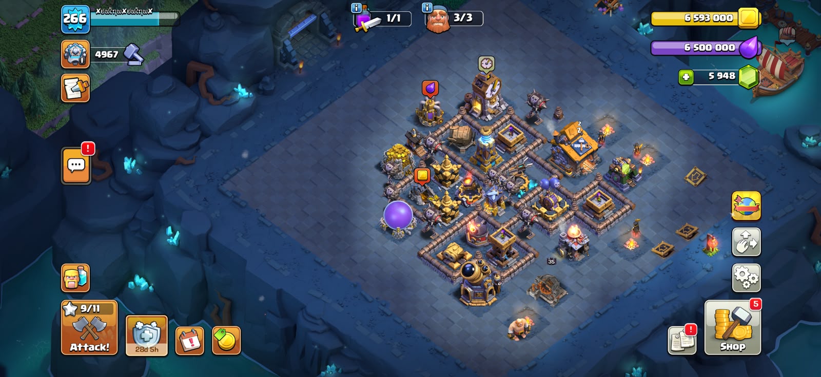 TH18 MAX🔥5 HEROES MAXED🔥10 EPIC EQUIPMENT 🔥TROOPS MANY MAX🔥 NIGHT MODE ALLMAXED 🔥 - Image 8