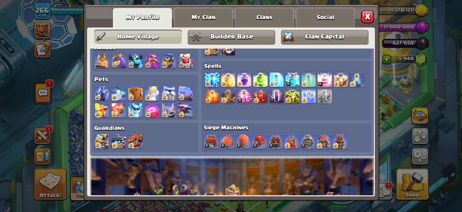 TH18 MAX🔥5 HEROES MAXED🔥10 EPIC EQUIPMENT 🔥TROOPS MANY MAX🔥 NIGHT MODE ALLMAXED 🔥 - Image 3