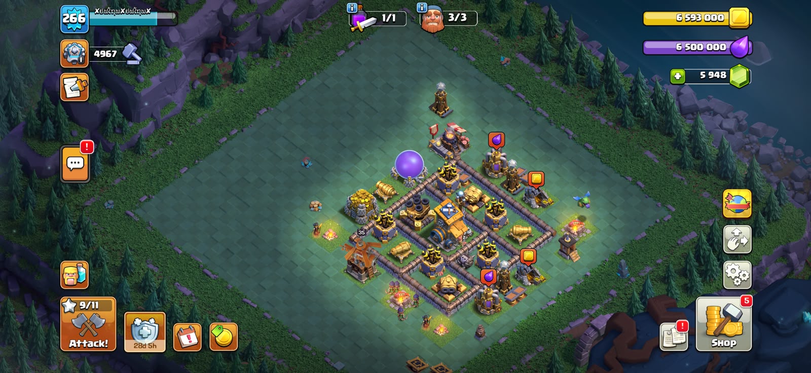 TH18 MAX🔥5 HEROES MAXED🔥10 EPIC EQUIPMENT 🔥TROOPS MANY MAX🔥 NIGHT MODE ALLMAXED 🔥 - Image 9