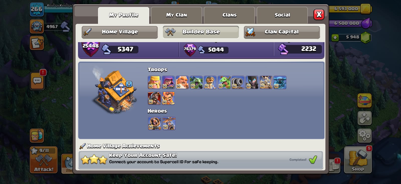 TH18 MAX🔥5 HEROES MAXED🔥10 EPIC EQUIPMENT 🔥TROOPS MANY MAX🔥 NIGHT MODE ALLMAXED 🔥 - Image 10
