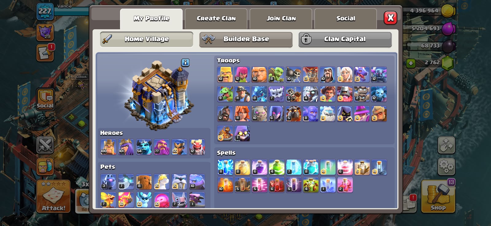 TH18 ROYAL CHAMPION MAX🔥6 EPIC EQUIPMENT MAX🔥CAN RENAME🔥 - Image 2
