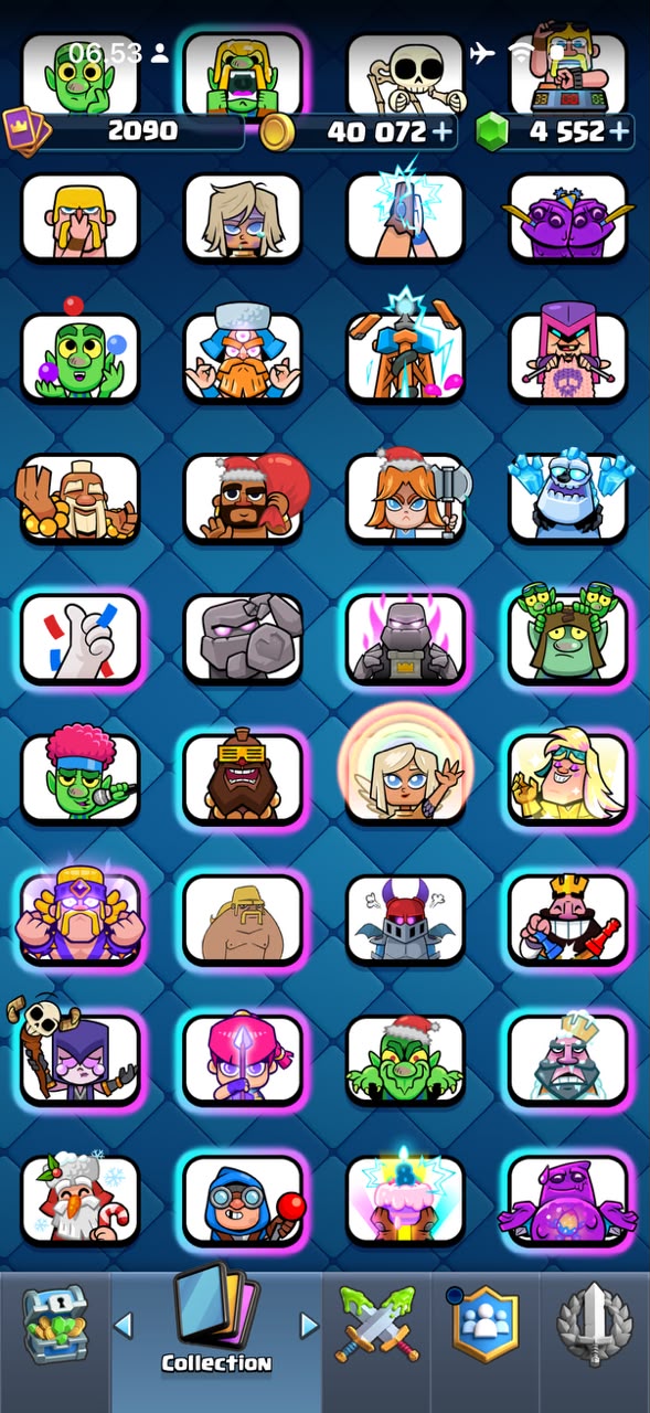 59 MAX CARD 🤩24 EVO 🥵LEVEL ACCOUNT 79 💥ARENA 32💥 TROPHY 14K 💥186 EMOTE 💥 - Image 7
