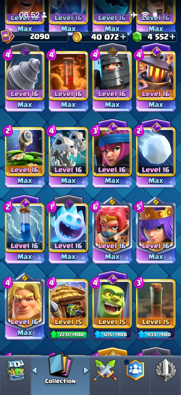 59 MAX CARD 🤩24 EVO 🥵LEVEL ACCOUNT 79 💥ARENA 32💥 TROPHY 14K 💥186 EMOTE 💥 - Image 9
