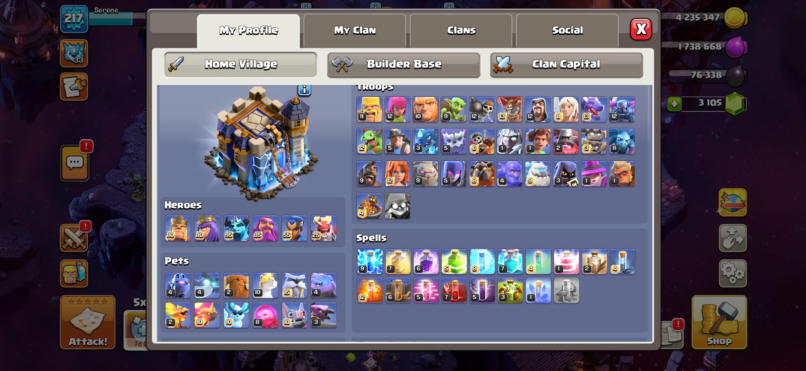 TH18 MAX HEROES 🔥COSMIC SCENNARY RARE 🔥 - Image 2