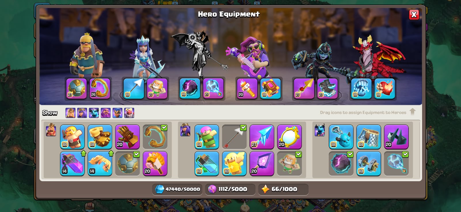 TH18 MAX HEROES 🔥3100 WAR STAR🔥TROOPS MANY MAX🔥NC 500 GEMS 🔥 - Image 4