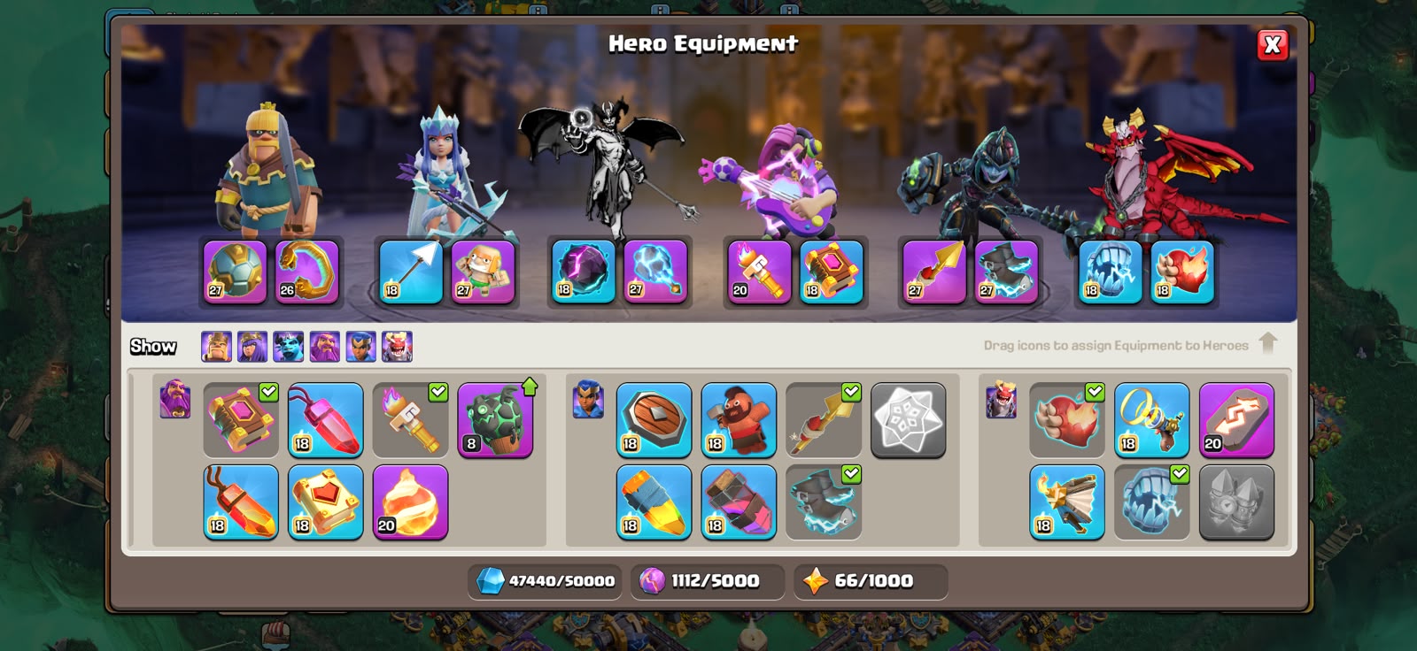 TH18 MAX HEROES 🔥3100 WAR STAR🔥TROOPS MANY MAX🔥NC 500 GEMS 🔥 - Image 5