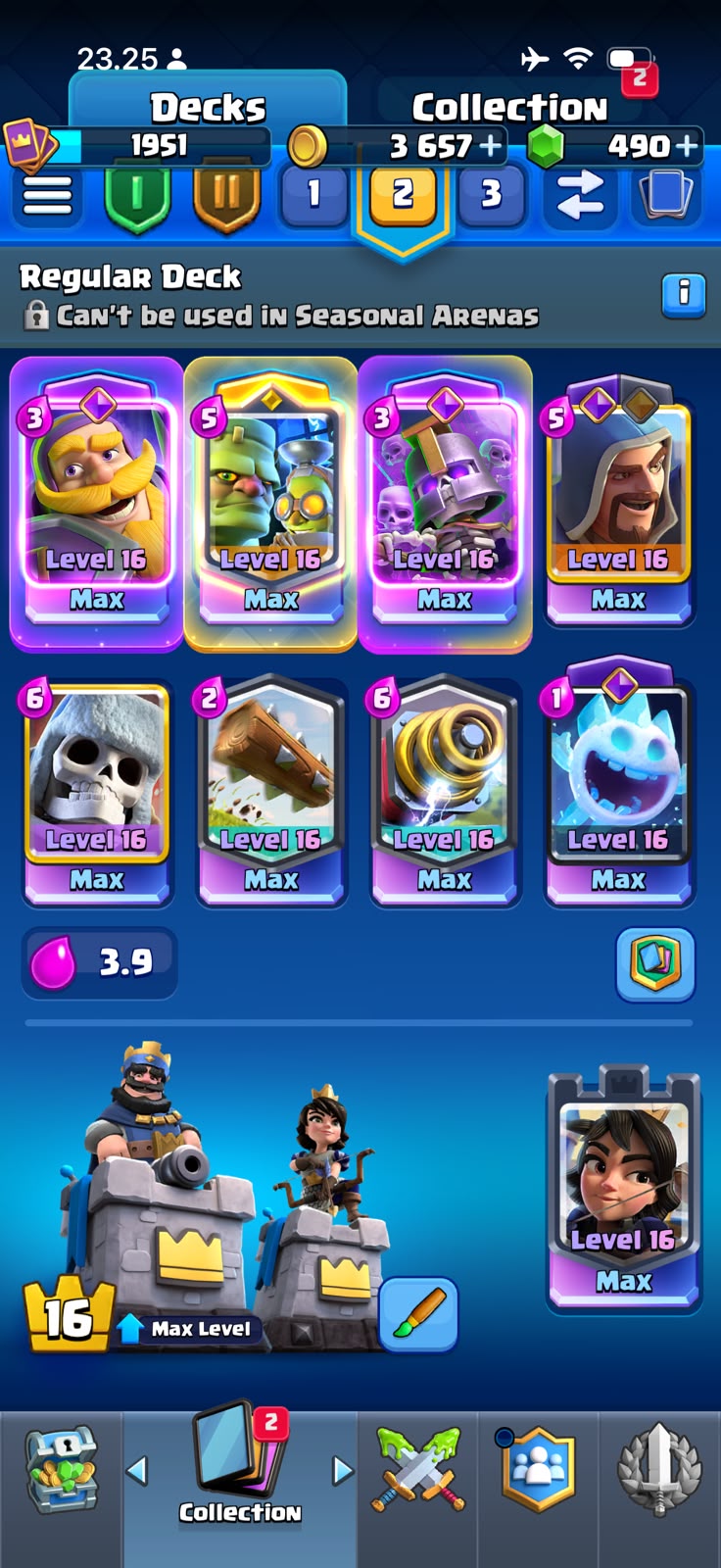 29 MAX CARD 🤩29 EVO 🥵LEVEL ACCOUNT 71 💥ARENA 32💥 TROPHY 14K 💥145 EMOTE 💥 - Image 1