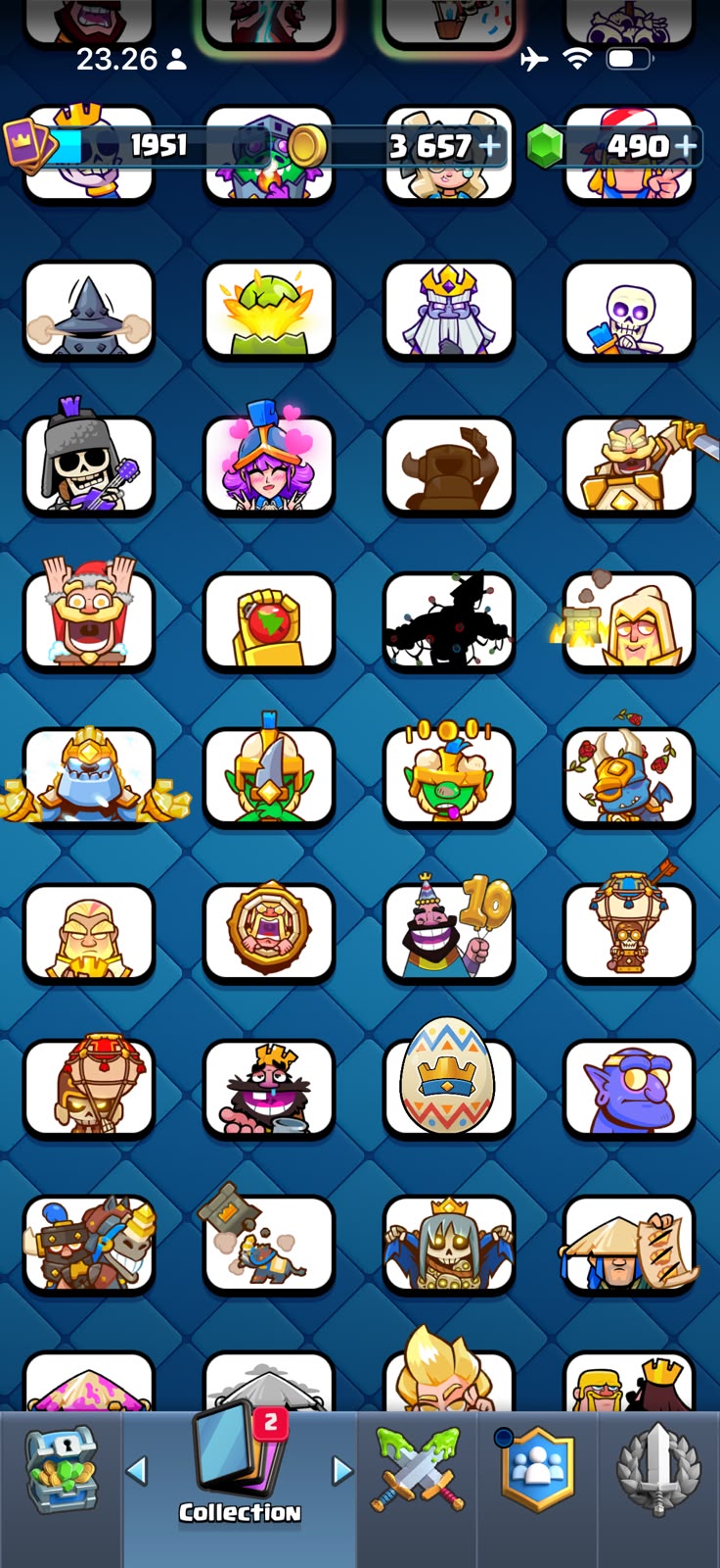 29 MAX CARD 🤩29 EVO 🥵LEVEL ACCOUNT 71 💥ARENA 32💥 TROPHY 14K 💥145 EMOTE 💥 - Image 8