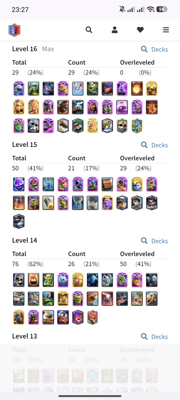 29 MAX CARD 🤩29 EVO 🥵LEVEL ACCOUNT 71 💥ARENA 32💥 TROPHY 14K 💥145 EMOTE 💥 - Image 3