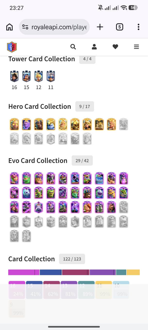29 MAX CARD 🤩29 EVO 🥵LEVEL ACCOUNT 71 💥ARENA 32💥 TROPHY 14K 💥145 EMOTE 💥 - Image 2
