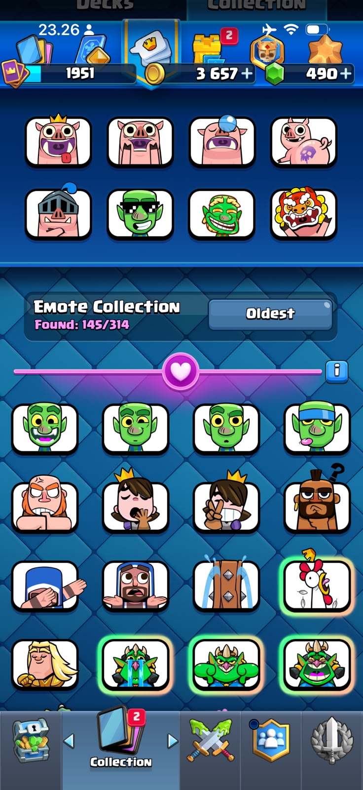 29 MAX CARD 🤩29 EVO 🥵LEVEL ACCOUNT 71 💥ARENA 32💥 TROPHY 14K 💥145 EMOTE 💥 - Image 4