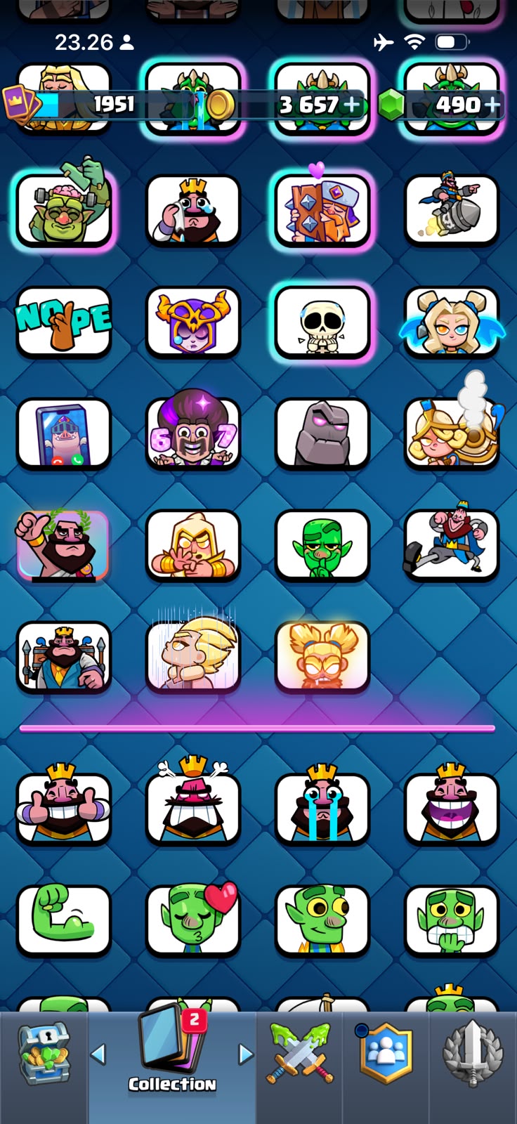 29 MAX CARD 🤩29 EVO 🥵LEVEL ACCOUNT 71 💥ARENA 32💥 TROPHY 14K 💥145 EMOTE 💥 - Image 5