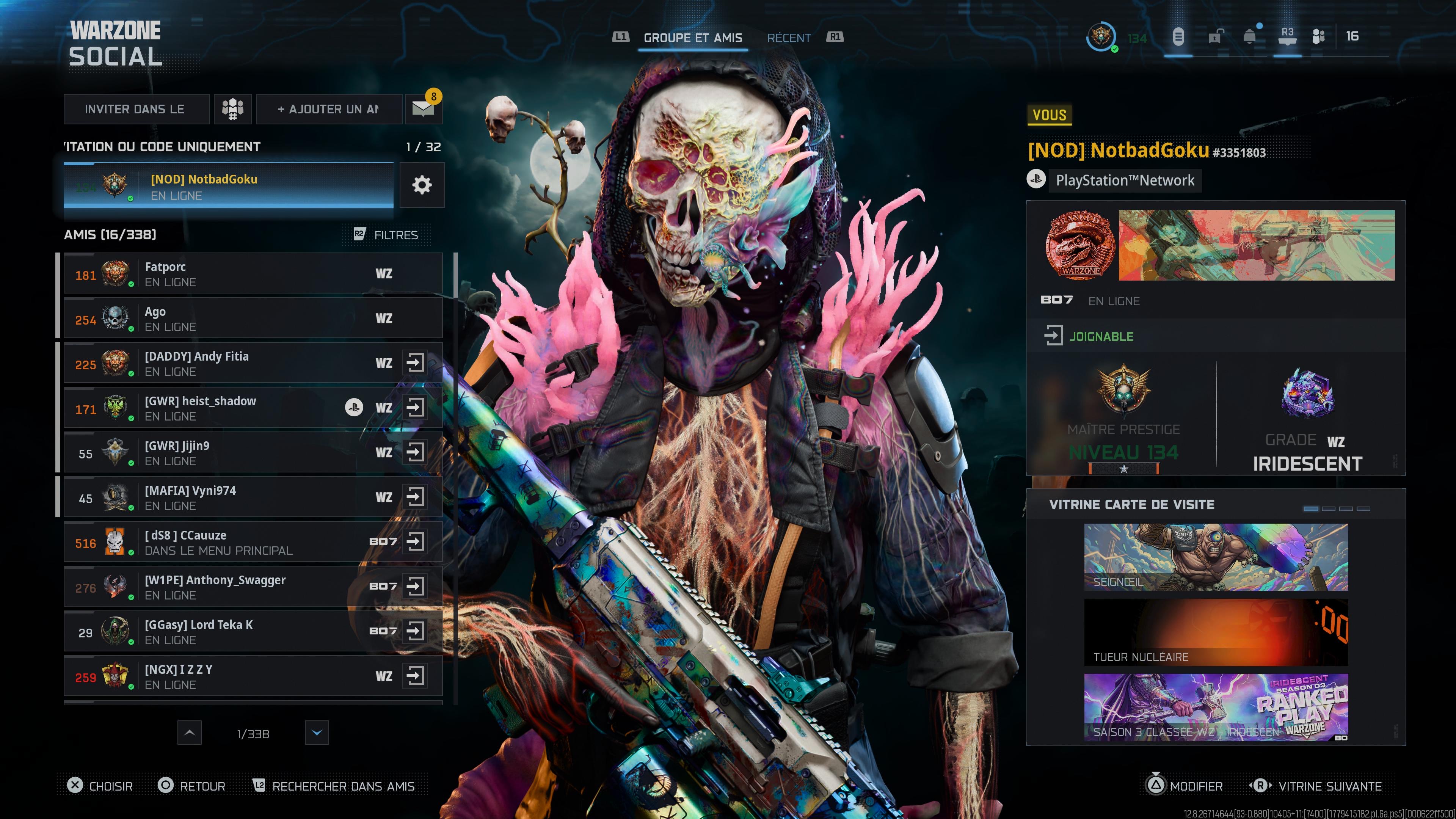 Master Prestige 140 Warzone Account – Iridescent Ranks, battlepass since Warzone 2 , Max Guns" - Image 1