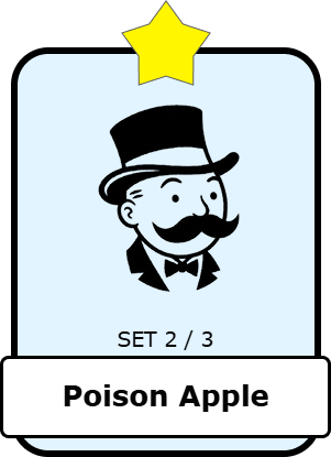 Poison Apple - Set 2 (Monopoly Go Stickers) - Image 1