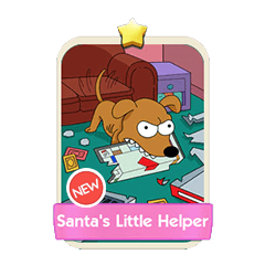 Santa's Little Helper - Monopoly Go stickers (The Simpson Album) - Image 1