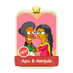 Apu & Manjula - Monopoly Go stickers (The Simpson Album) - Image 1