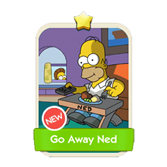 Go Away Ned - Monopoly Go stickers (The Simpson Album) - Image 1