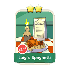 Luigi's Spaghetti - Monopoly Go stickers (The Simpson Album) - Image 1