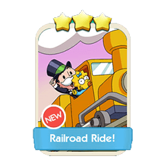 Railroad Ride! - Monopoly Go stickers (The Simpson Album) - Image 1
