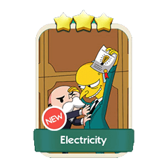Electricity - Monopoly Go stickers (The Simpson Album) - Image 1