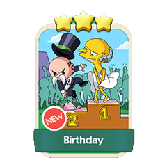 Birthday - Monopoly Go stickers (The Simpson Album) - Image 1